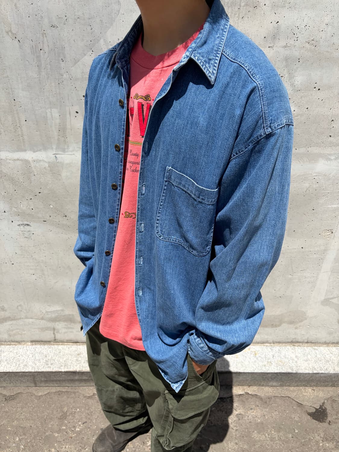 90s 올드갭 데님셔츠 상품이미지3
