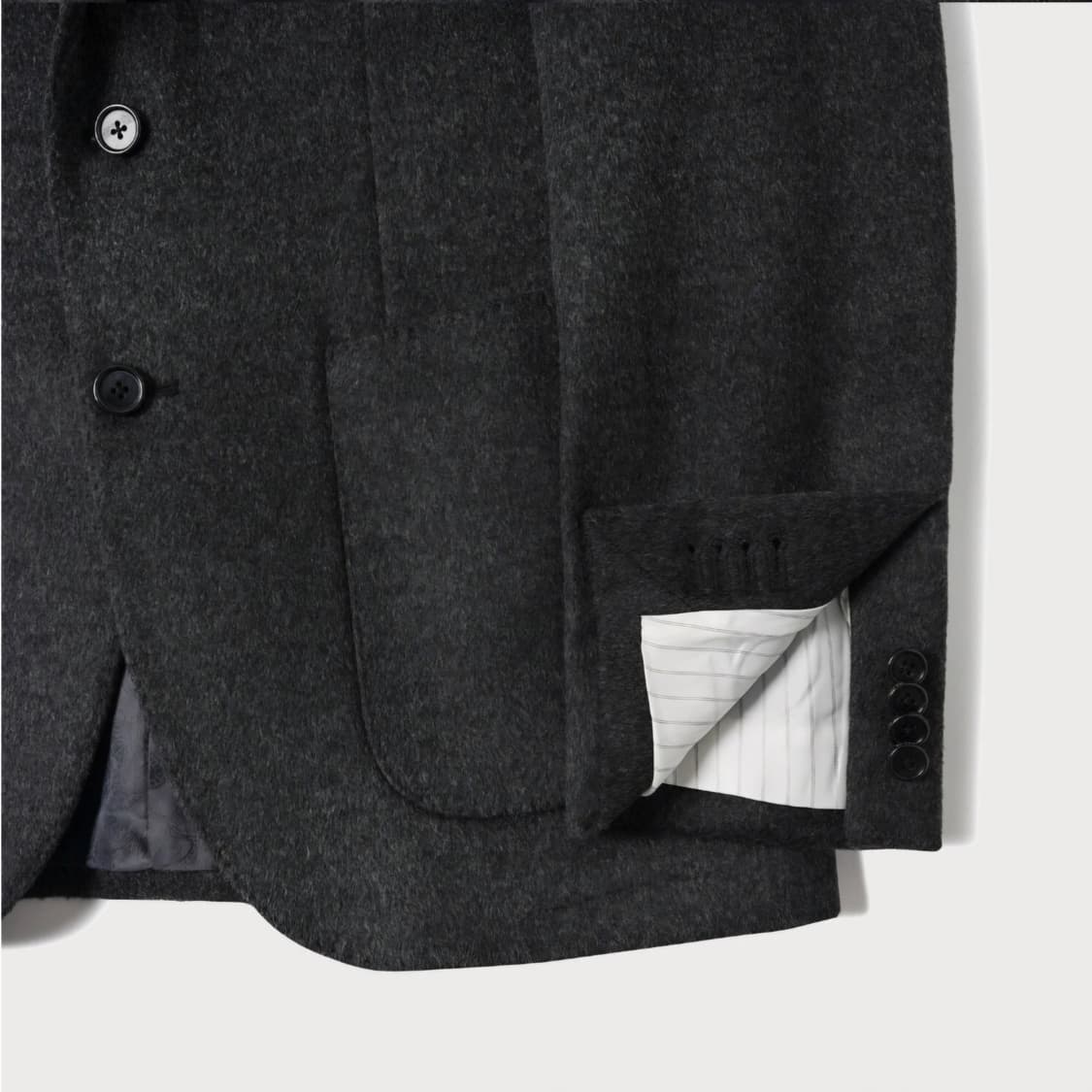 반츠 울 2버튼 싱글 자켓 (18oz, 48) 상품이미지4