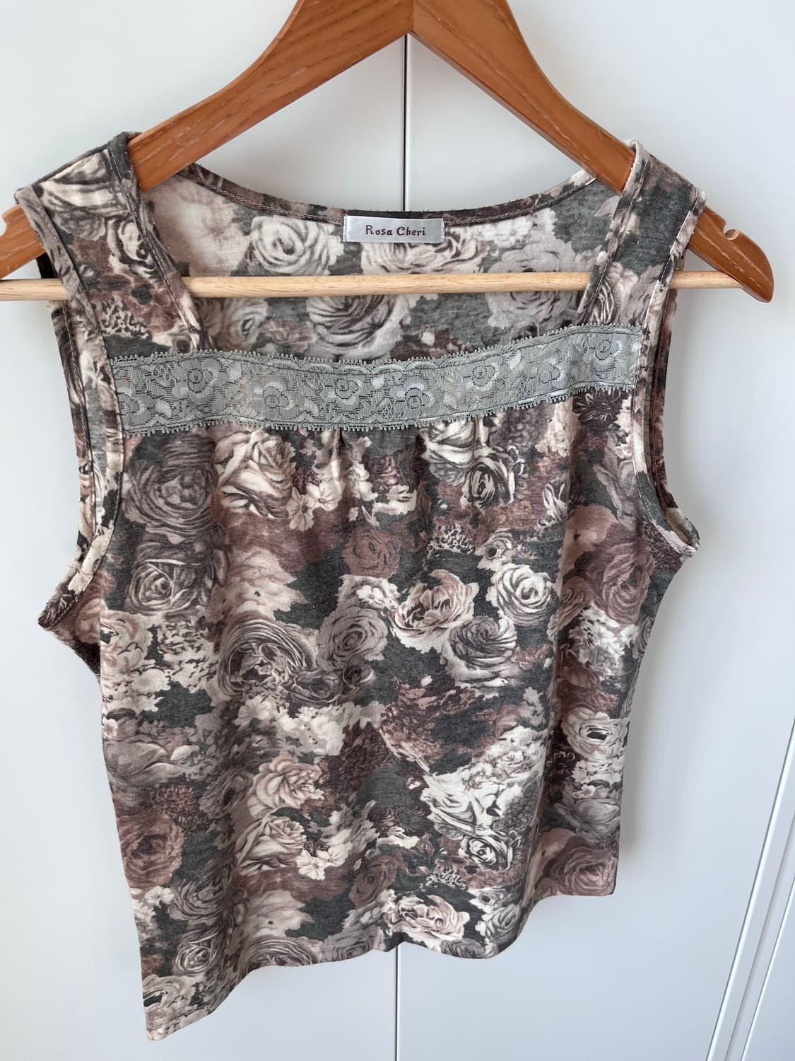 Rosa cheri 로사체리 장미 레이스 스퀘어넥 슬리브리스 상품이미지8