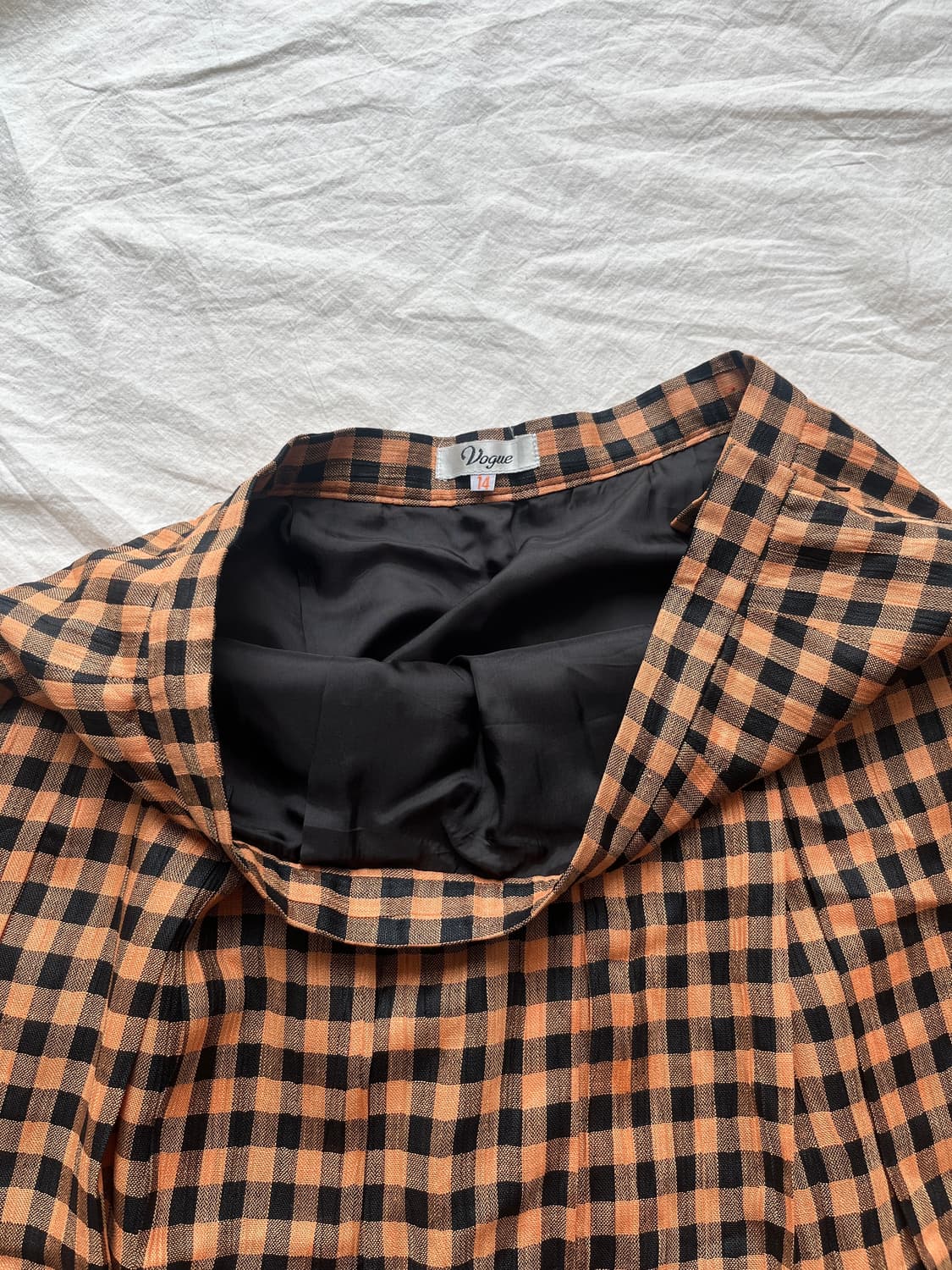 Vintage 빈티지 체크 스커트 상품이미지4