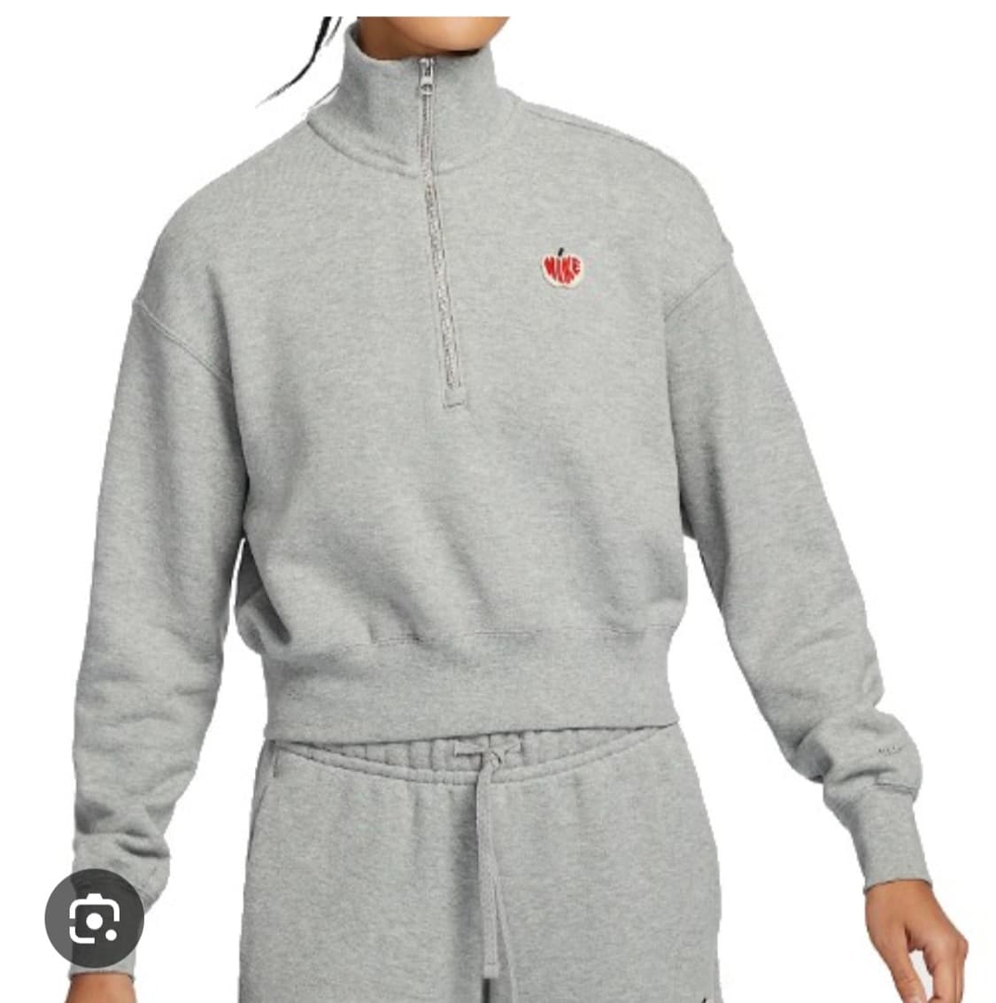 (25년) 나이키 피닉스 하프집업 크롭 맨투맨 티셔츠 XS 상품이미지1