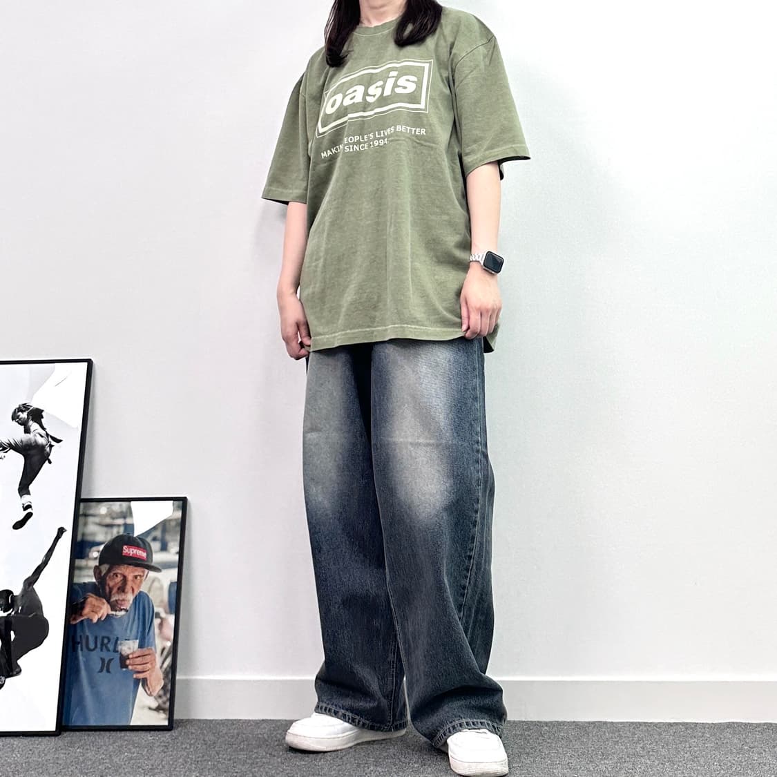 [폐업재고정리] 진청 와이드 데님팬츠 상품이미지5