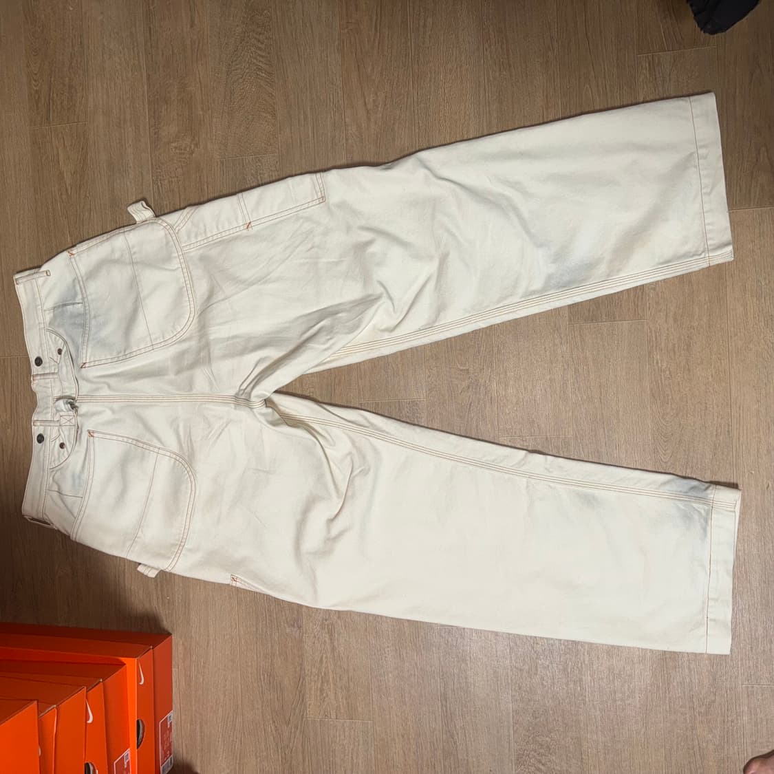 캐피탈 씬 캔버스 럼버 팬츠 키나리 1사이즈 상품이미지3