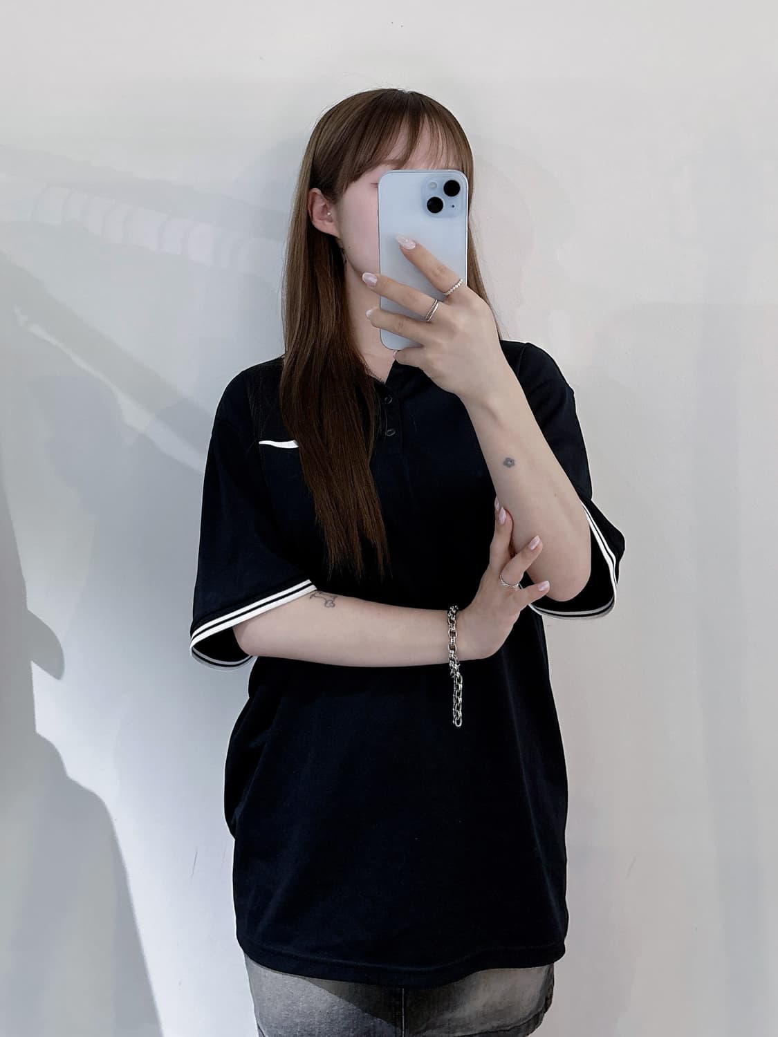 나이키 스우시 반팔 카라티 상품이미지1