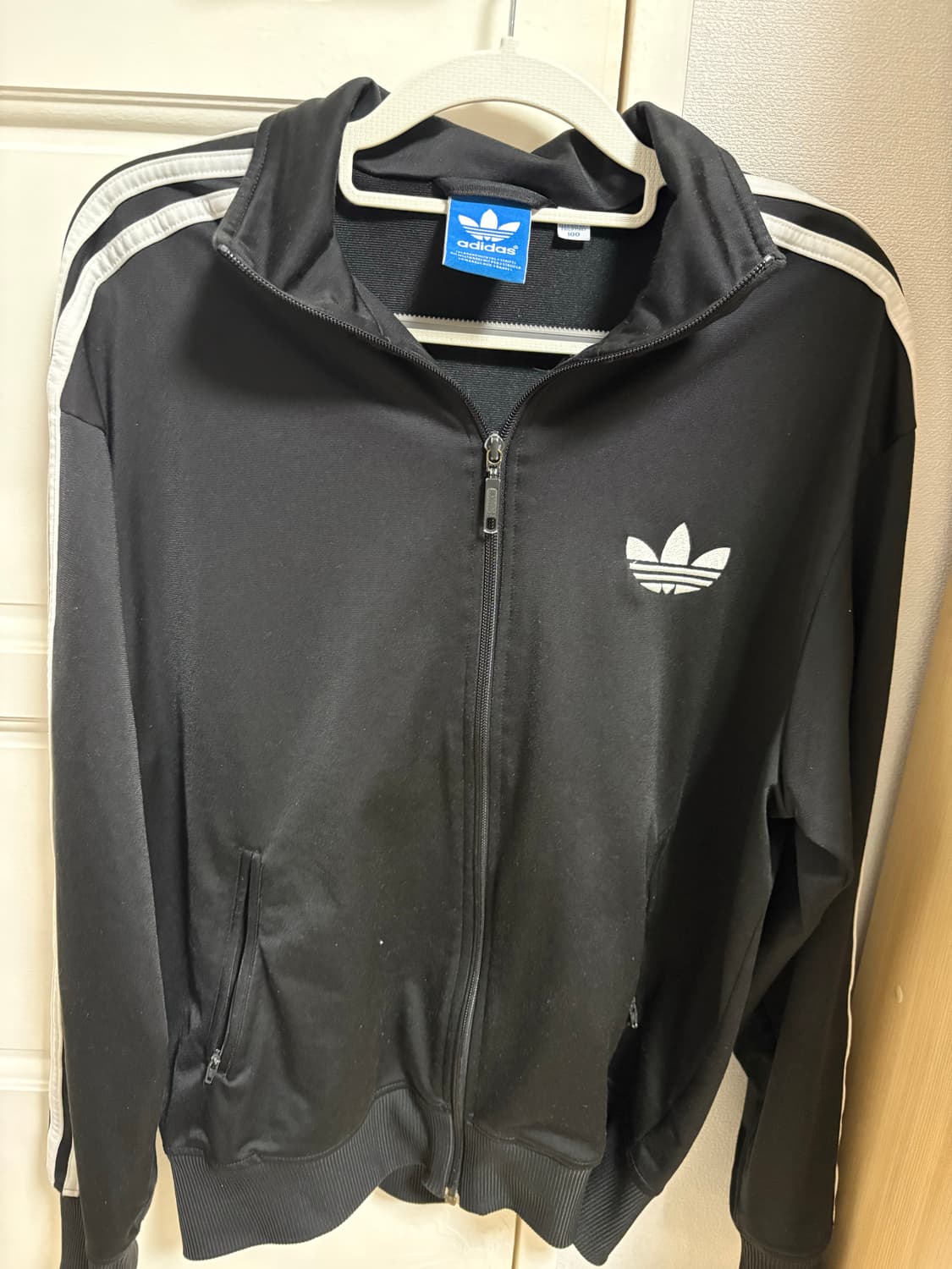 아이다스 져지 파이어드 자수 검정 상품이미지1