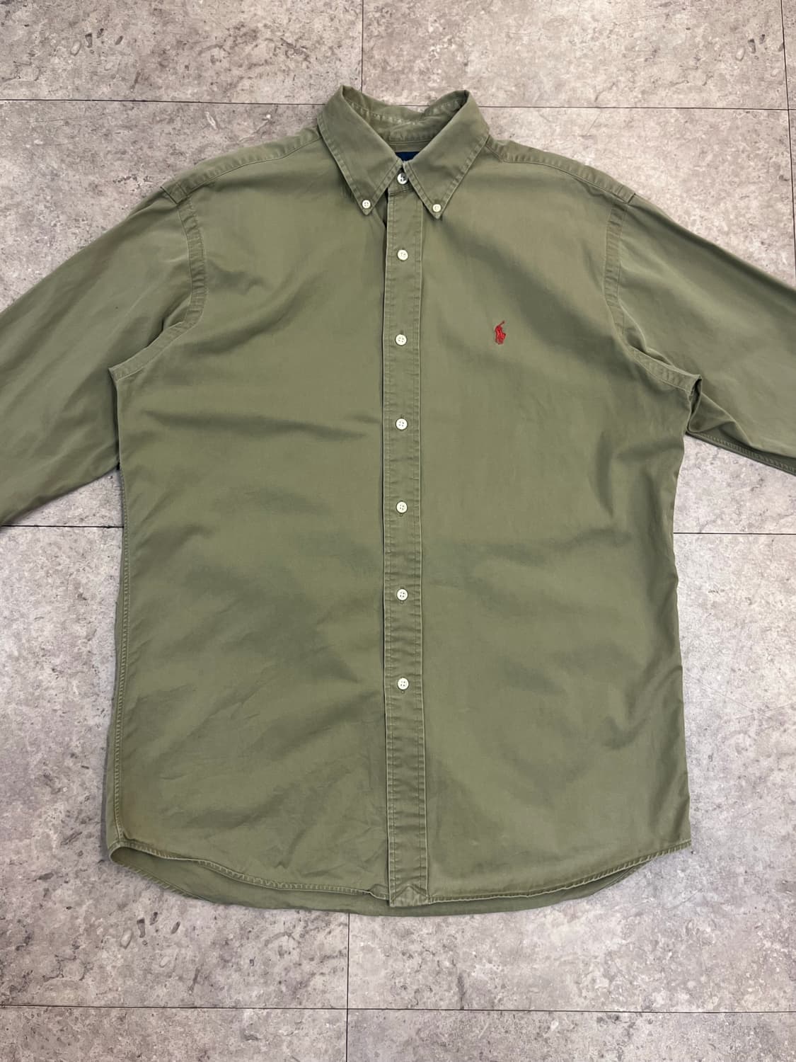 폴로 랄프로렌 셔츠 카키 M #csz4168 상품이미지4