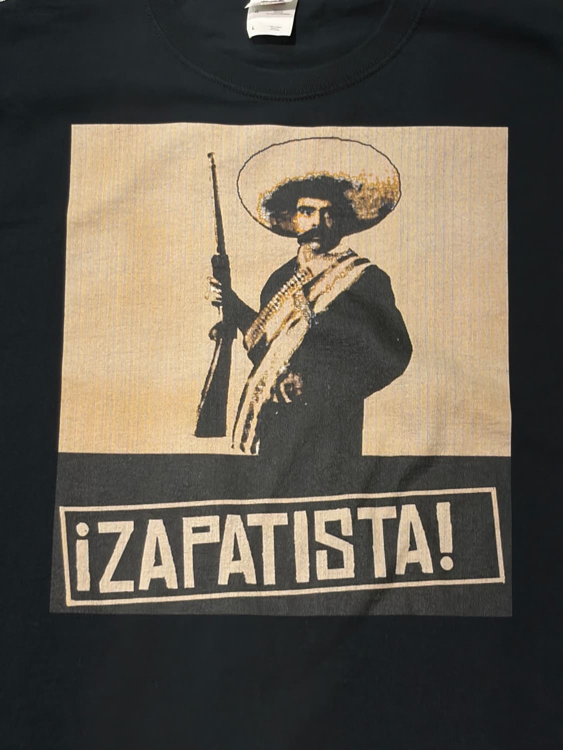 빈티지 Emiliano Zapata 블랙 티셔츠 상품이미지2
