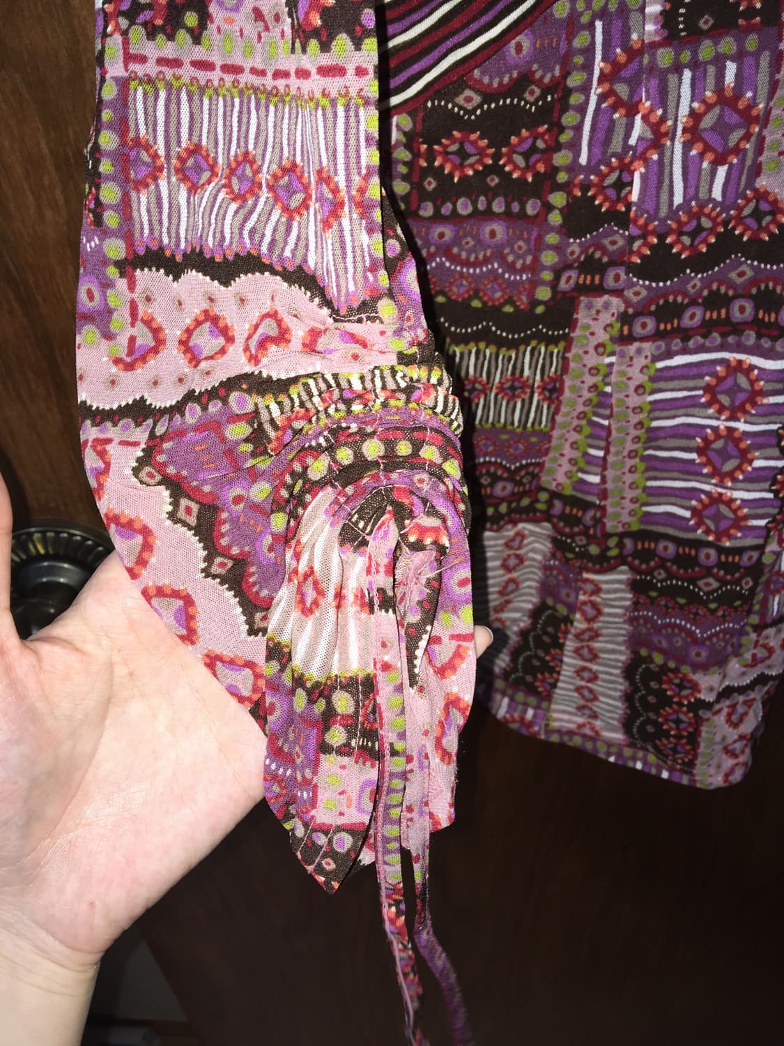 히피 에스닉 셔링 블라우스 상품이미지3