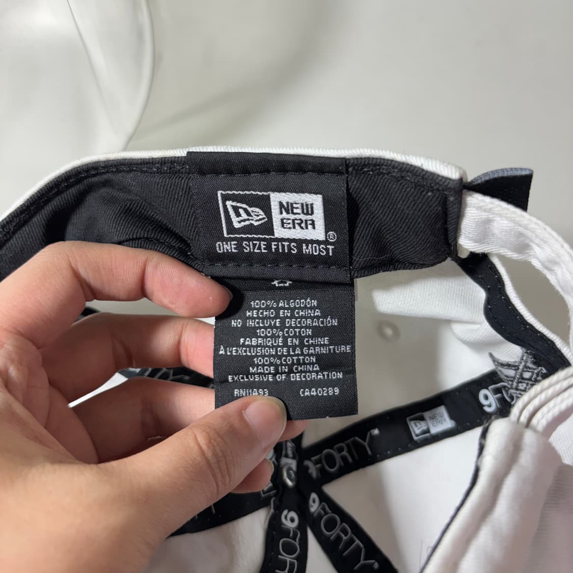 OS 뉴에라 X ANEW 어뉴 화이트 골프 모자 볼캡 상품이미지5