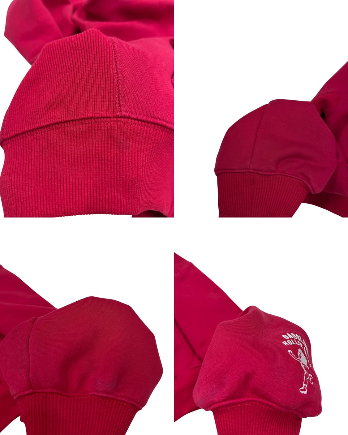 배드블러드 롤러 팰리스 크롭 후드집업 스트링 바지 셋업 세트 레드 S 상품이미지9