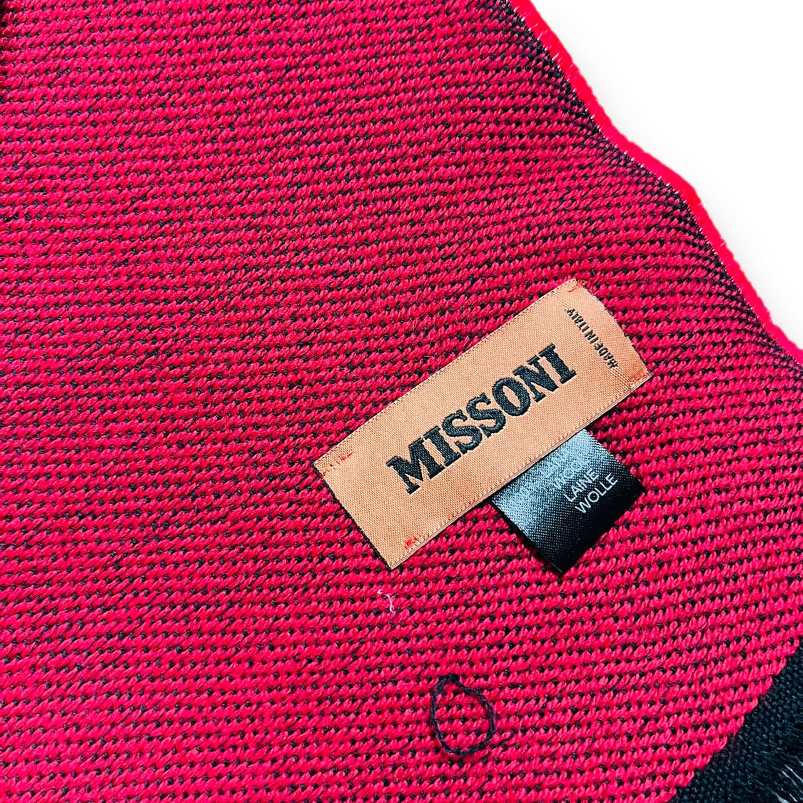 미쏘니 알파벳 로고 에스닉 패턴 울 머플러 상품이미지4