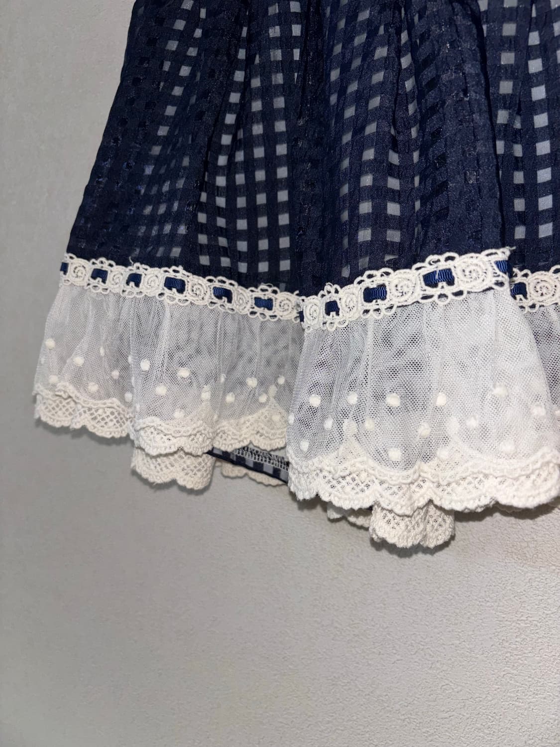 리즈리사 양지뢰 히메갸루 네이비 스커트 상품이미지3