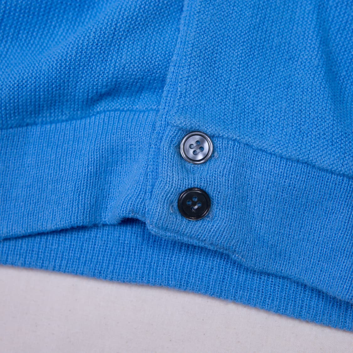 70s IZOD 라코스테 아크릴 가디건 스카이블루 상품이미지5