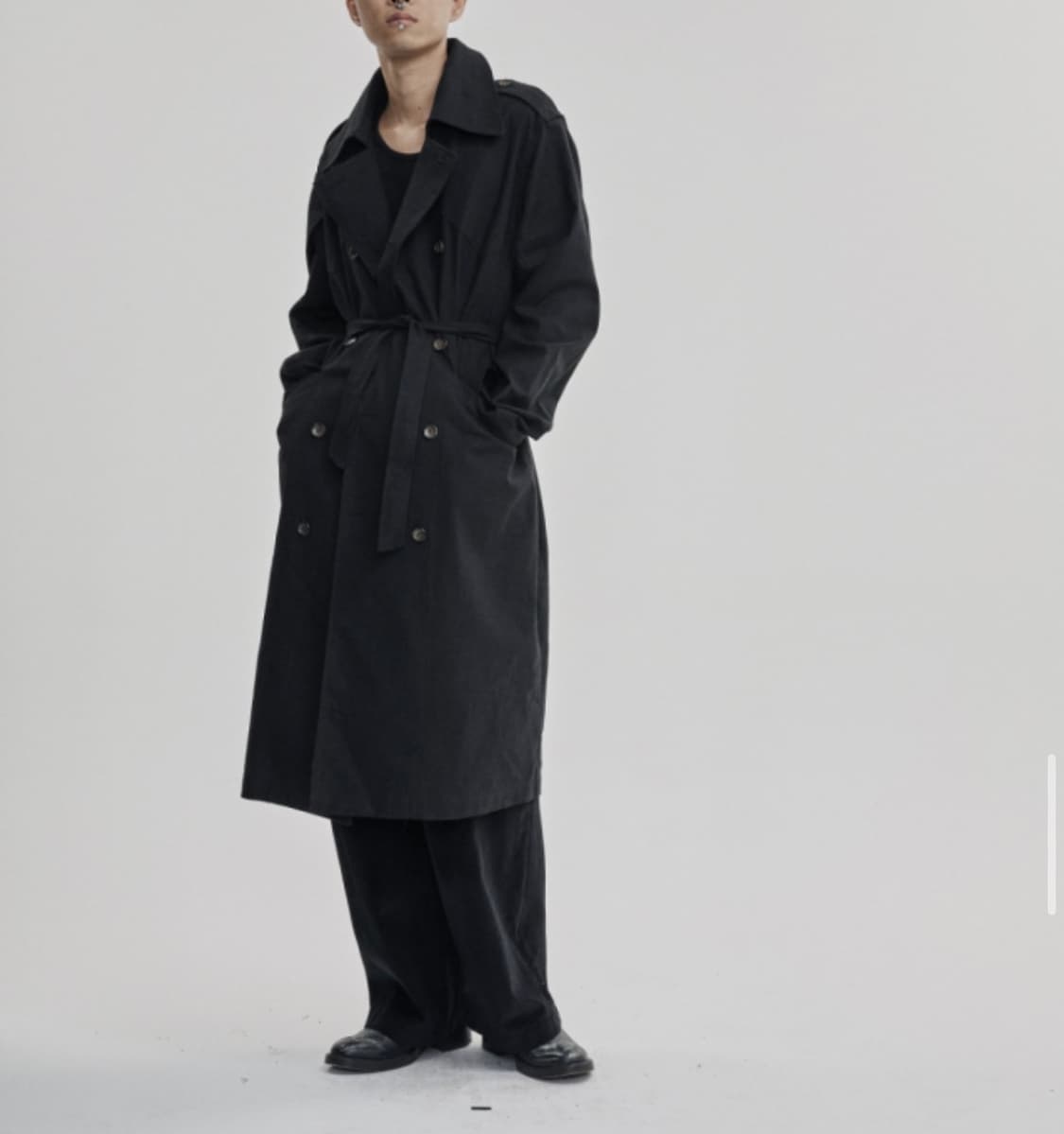 비로크 23fw 워싱 린넨 트렌치 코트 상품이미지4