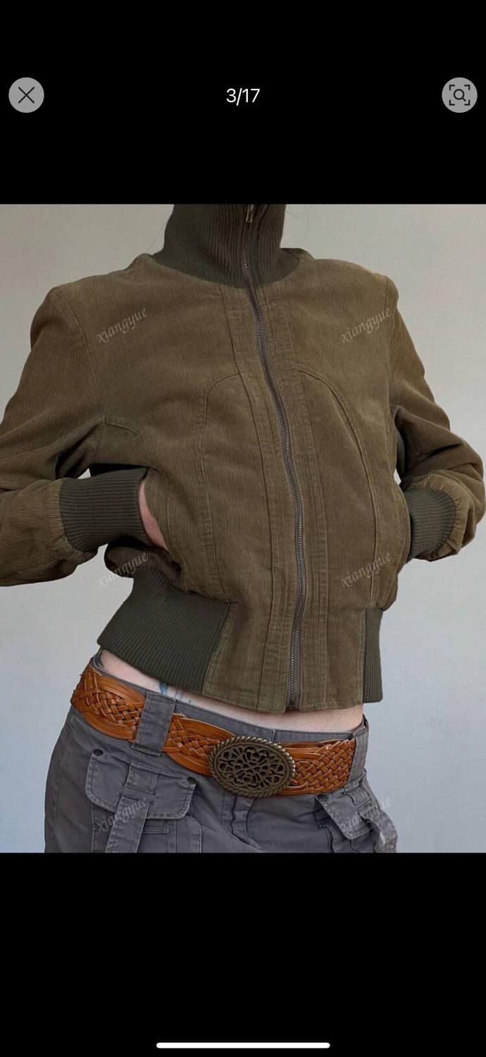 빈티지 크롭 코듀로이 자켓 상품이미지1