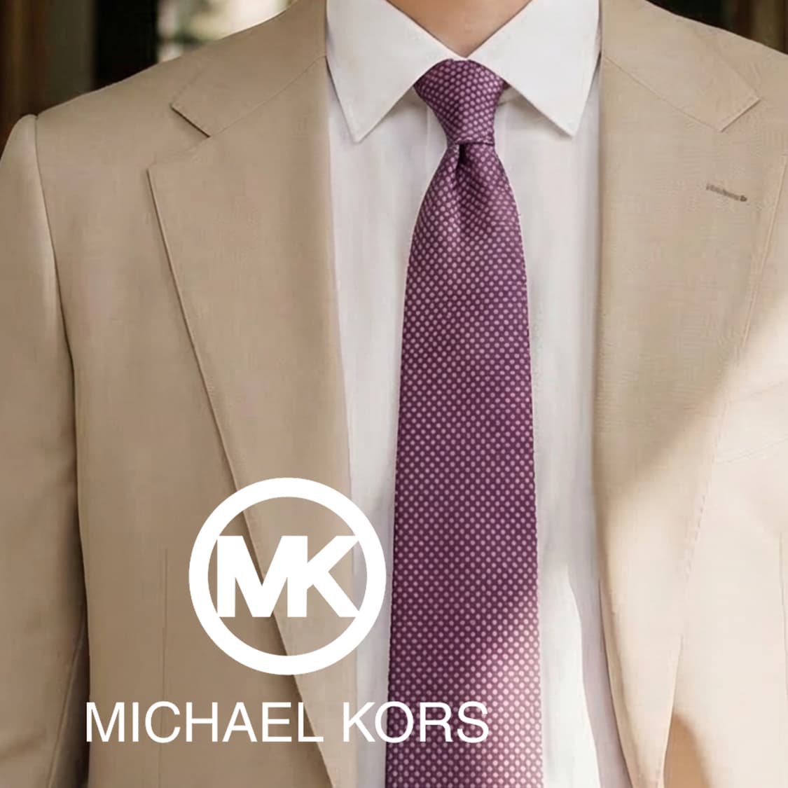 마이클 코어스 실크 텍스처 자카드 넥타이 8.8cm A+등급 K2229
 상품이미지1