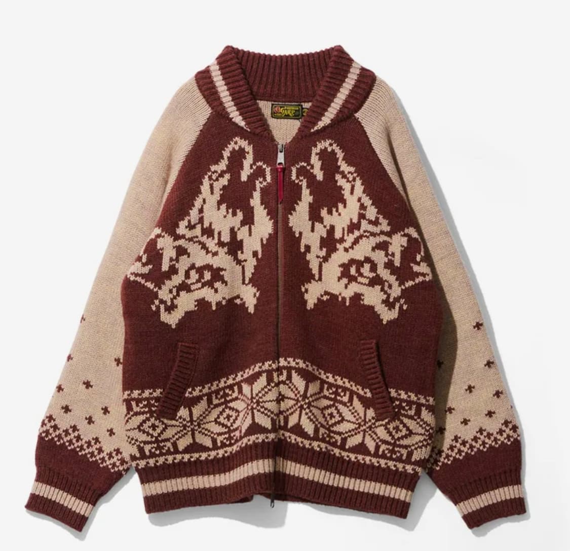 오가프 울프 코위찬 니트집업2사이즈 상품이미지1