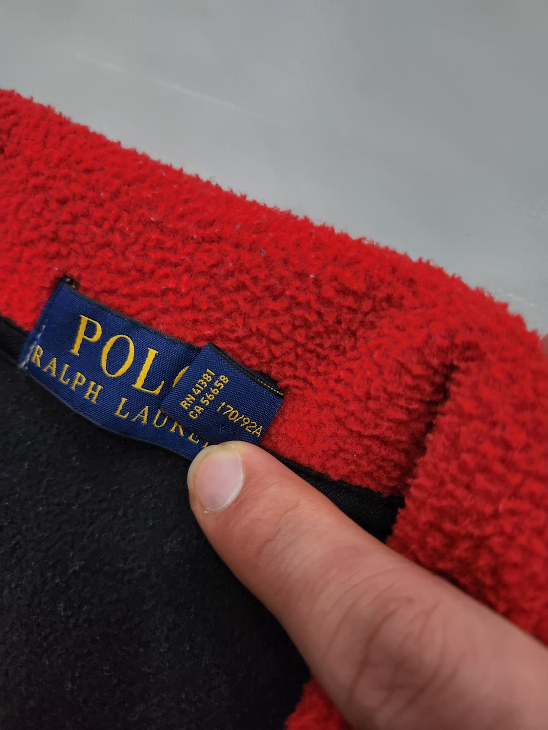 폴로 랄프로렌 90's USA 성조기 하프집업 플리스 S 상품이미지8