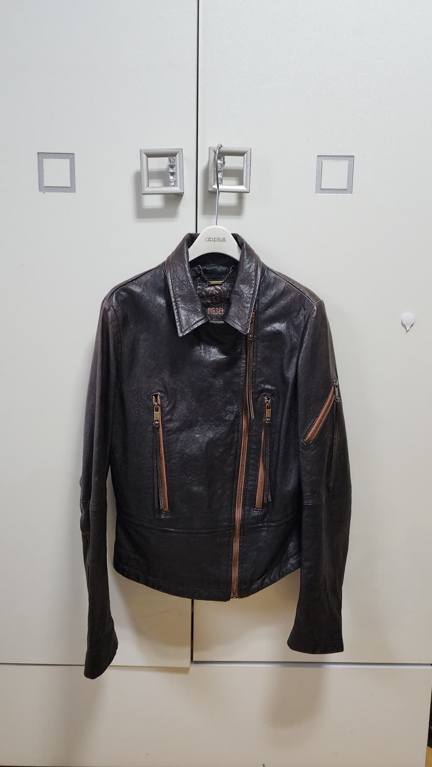 정품 매장판 디젤(DIESEL) 레더 가죽 라이더 자켓 상품이미지1