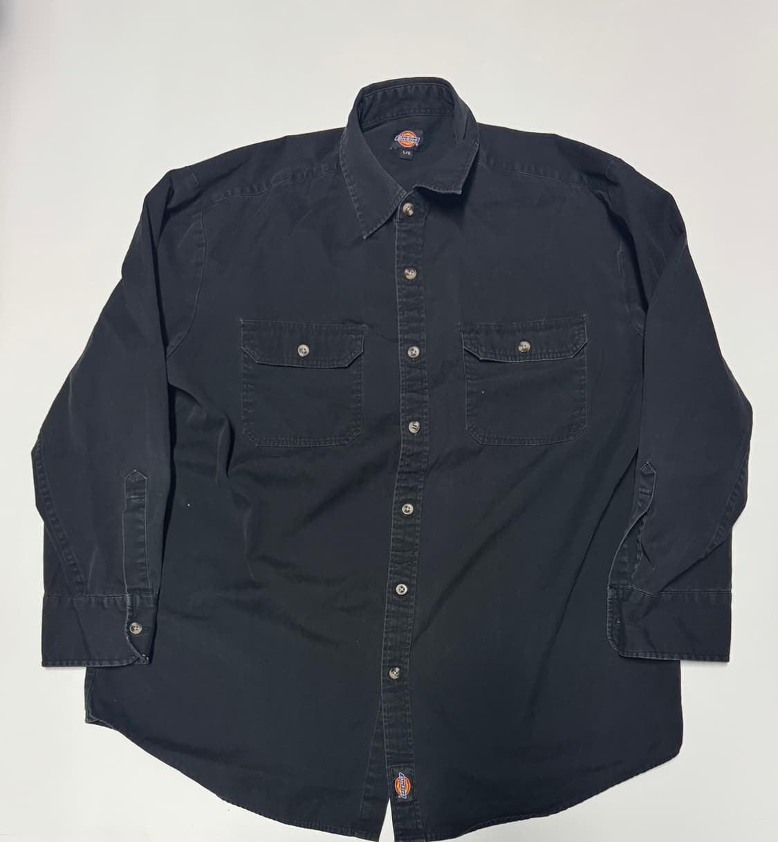 디키즈 Dickies 빅사이즈 투 포켓 워크셔츠 XL ~ 2XL 블랙 상품이미지1