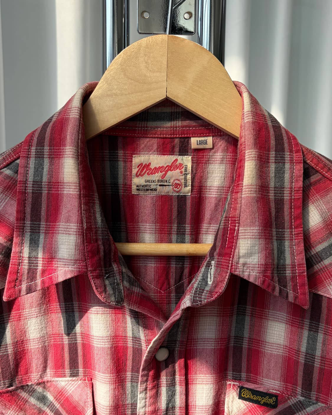 [M]랭글러 Wrangler JPN 플레이드 웨스턴 셔츠 상품이미지7