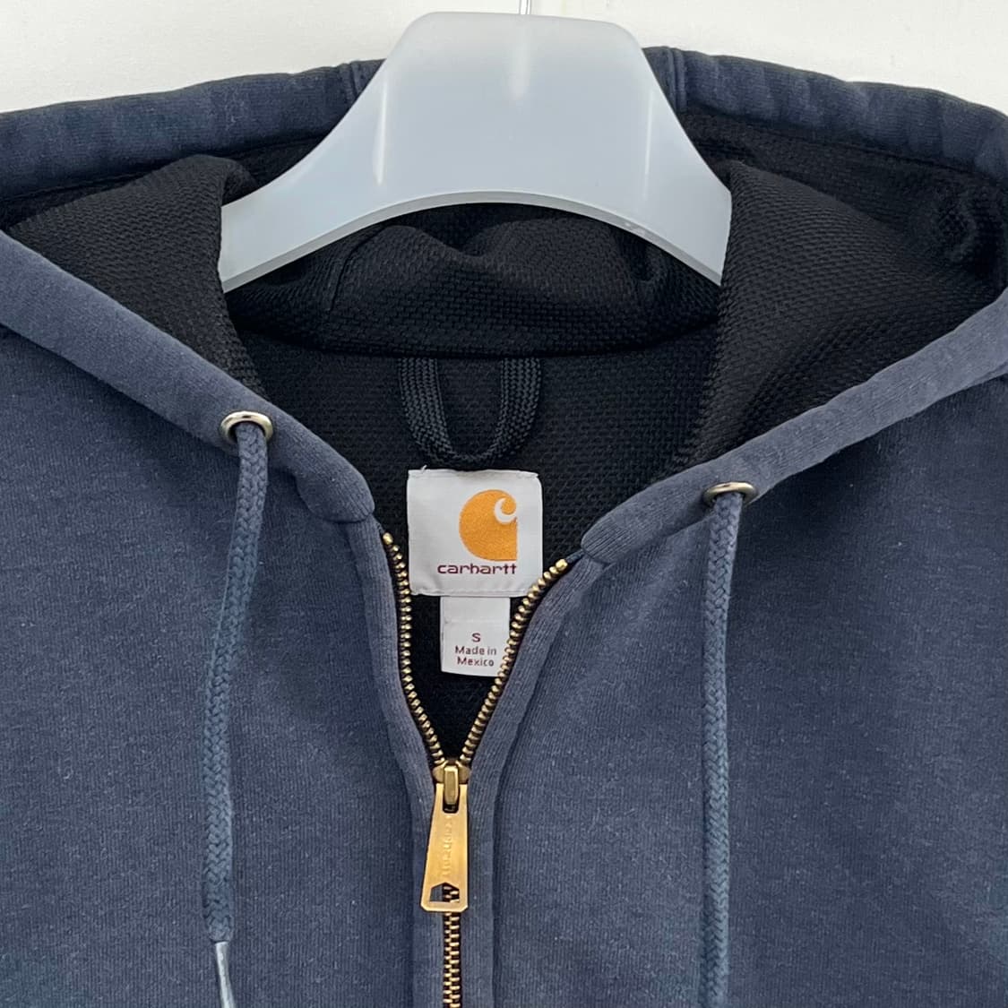 칼하트 레인디펜더 네이비 써멀 후드집업 상품이미지6