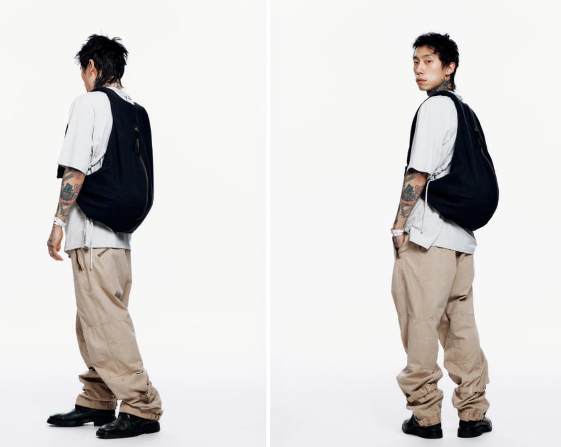 미니 쇼핑백 일괄  혜인서 드레이퍼리 백팩 블랙 새상품 고윤정 가방 상품이미지2