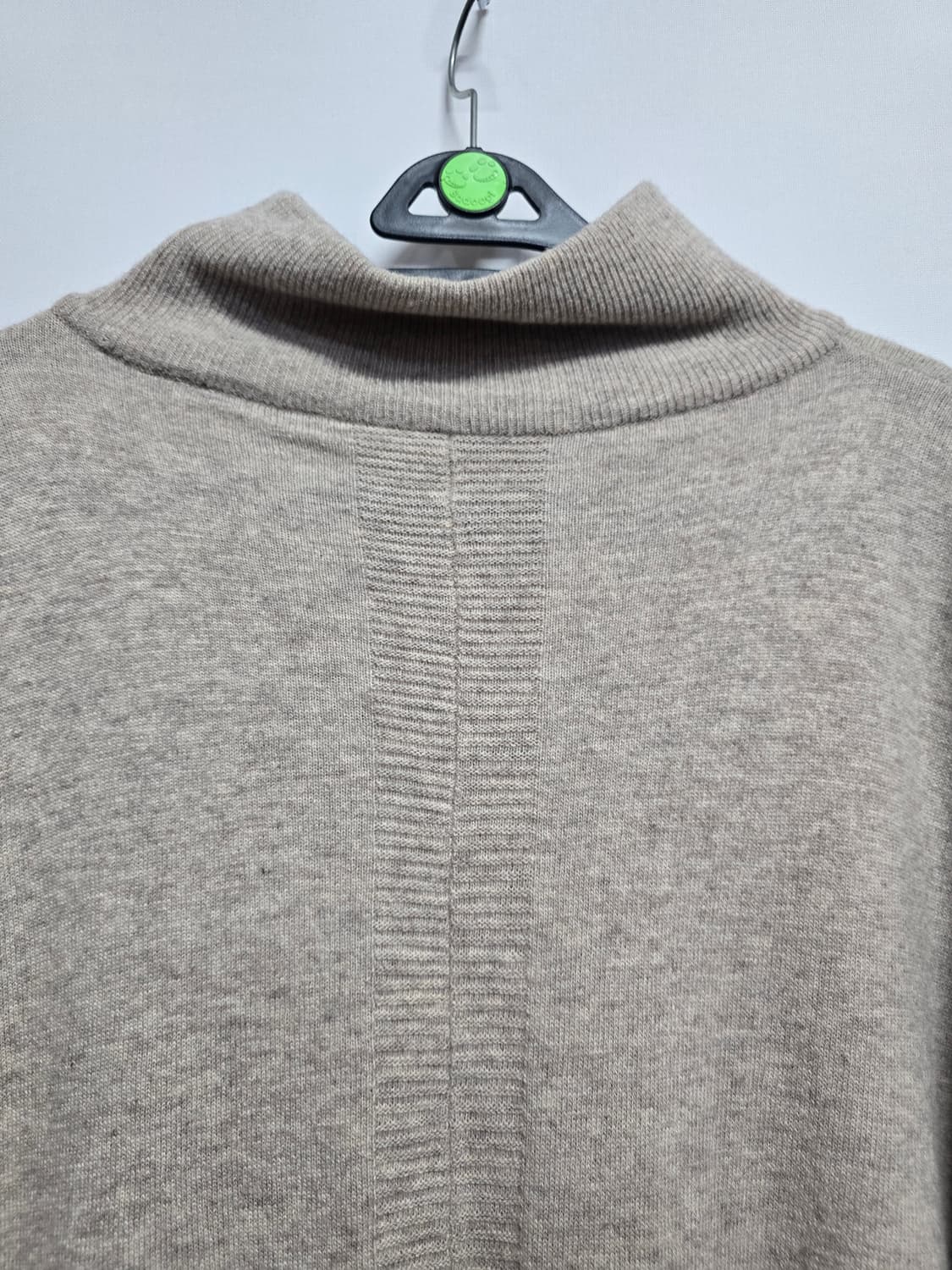 BLOOM 목폴라 반팔 니트 원피스 베이지 상품이미지6