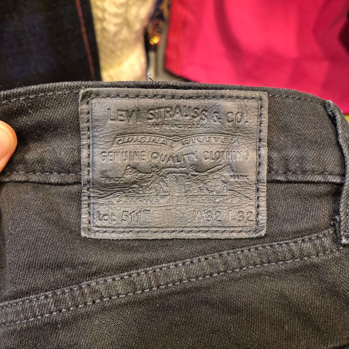 32인치 리바이스 511 블랙진  상품이미지3