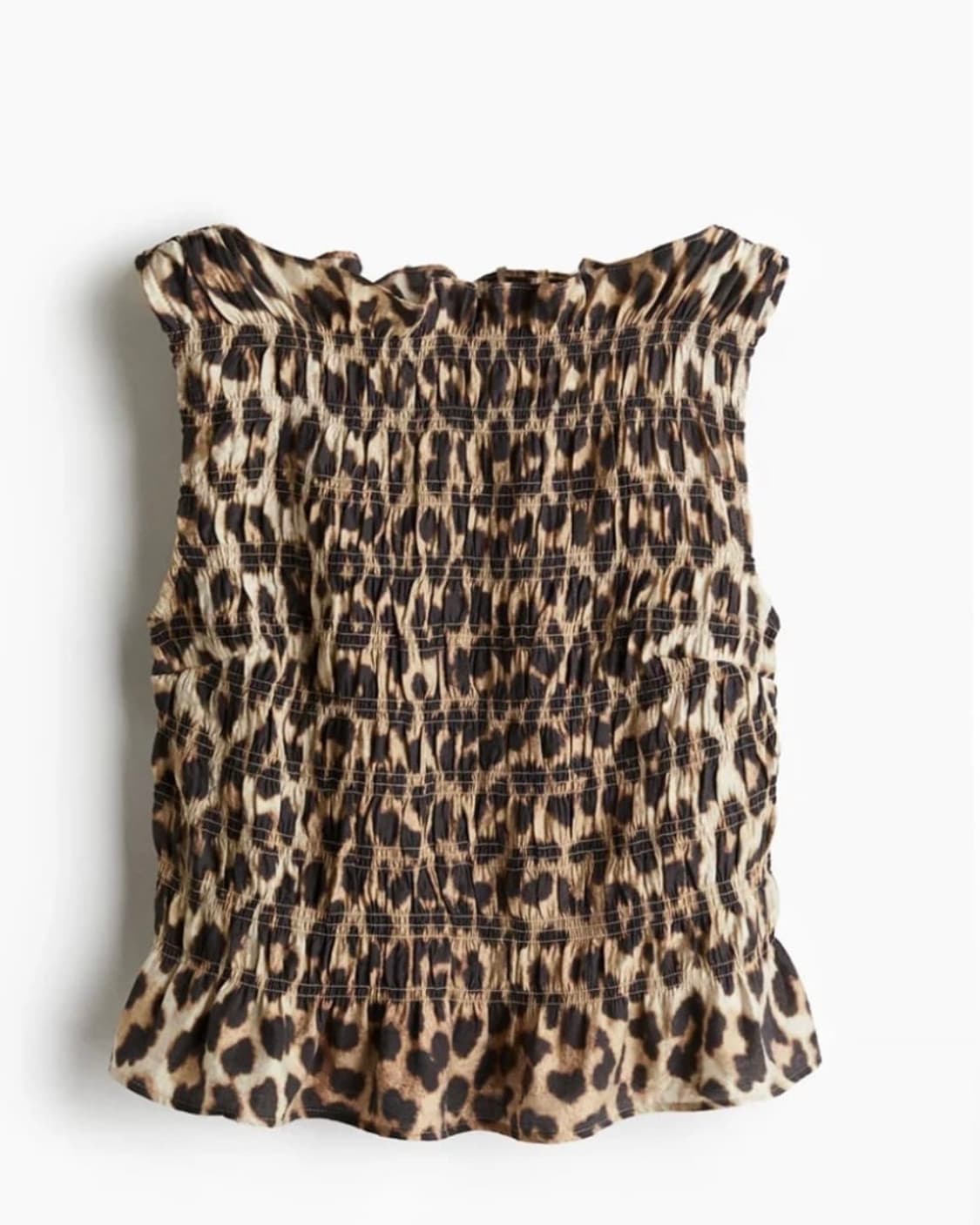 H&M 레오파드 민소매 탑 새상품 상품이미지4