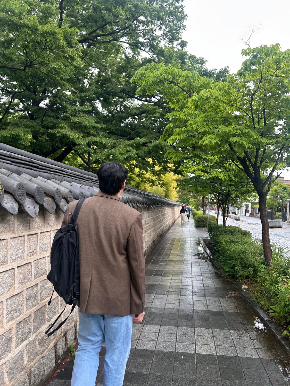 알렌느 브라운 트위드 울블레이저 상품이미지3