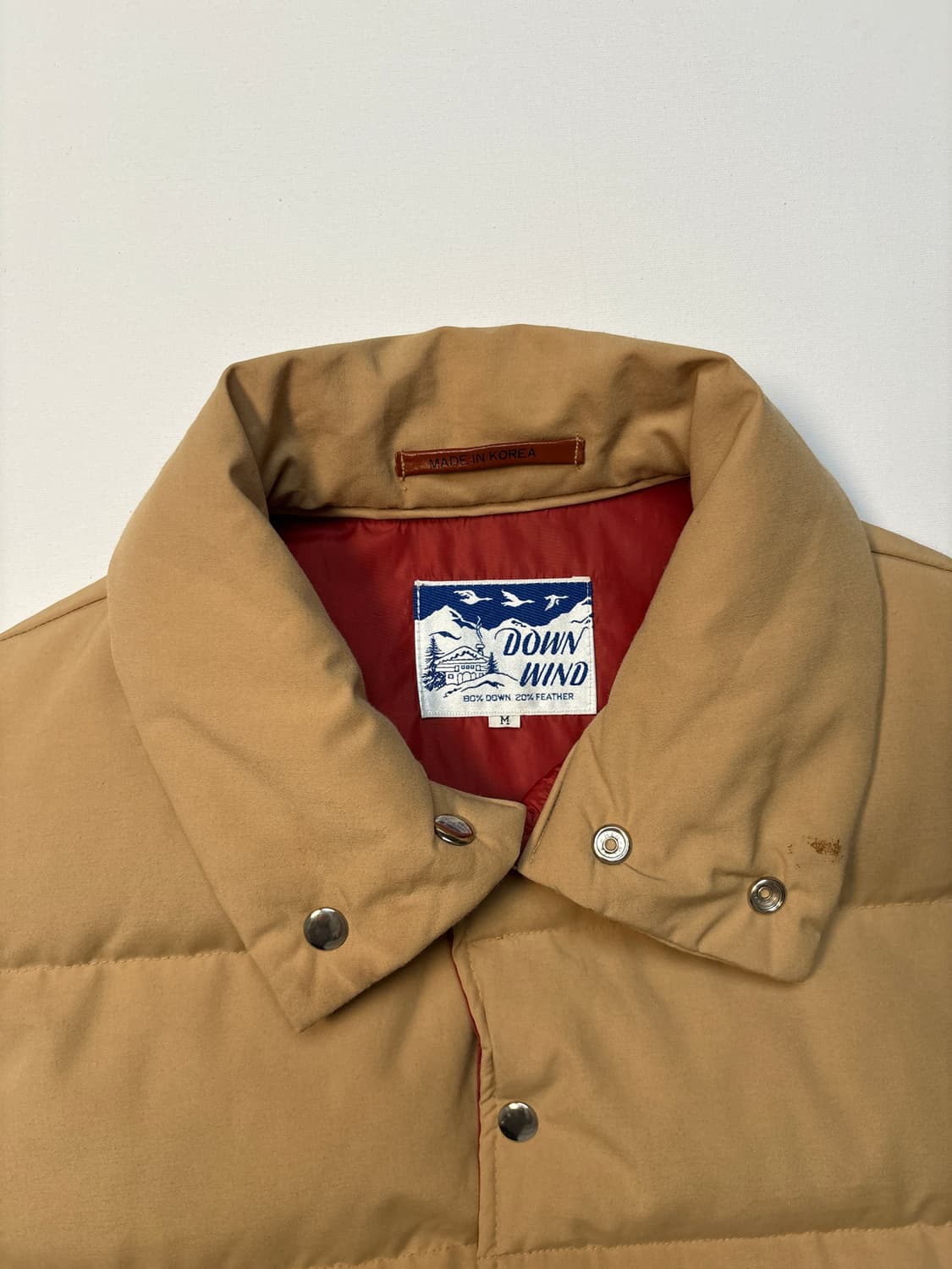 [M] DOWN WIND 패딩 베스트 베이지 korea 상품이미지6