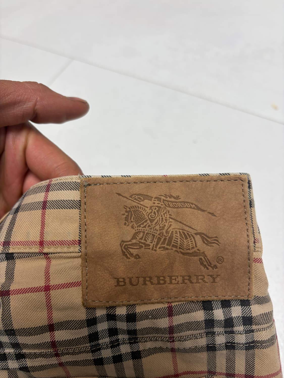 버버리 체크 팬츠 상품이미지6