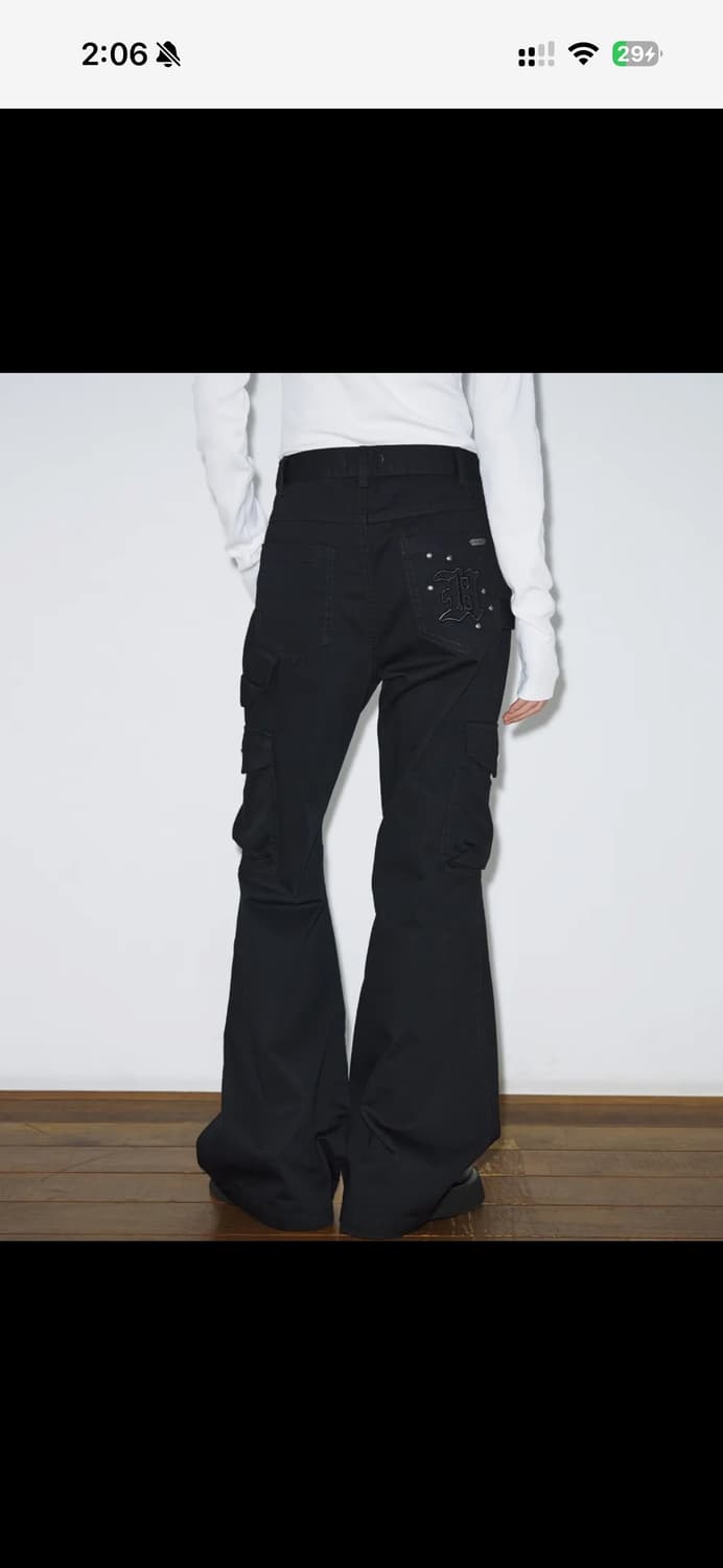 헬레네파리스 피그먼트 스터드 부츠컷 팬츠 상품이미지1