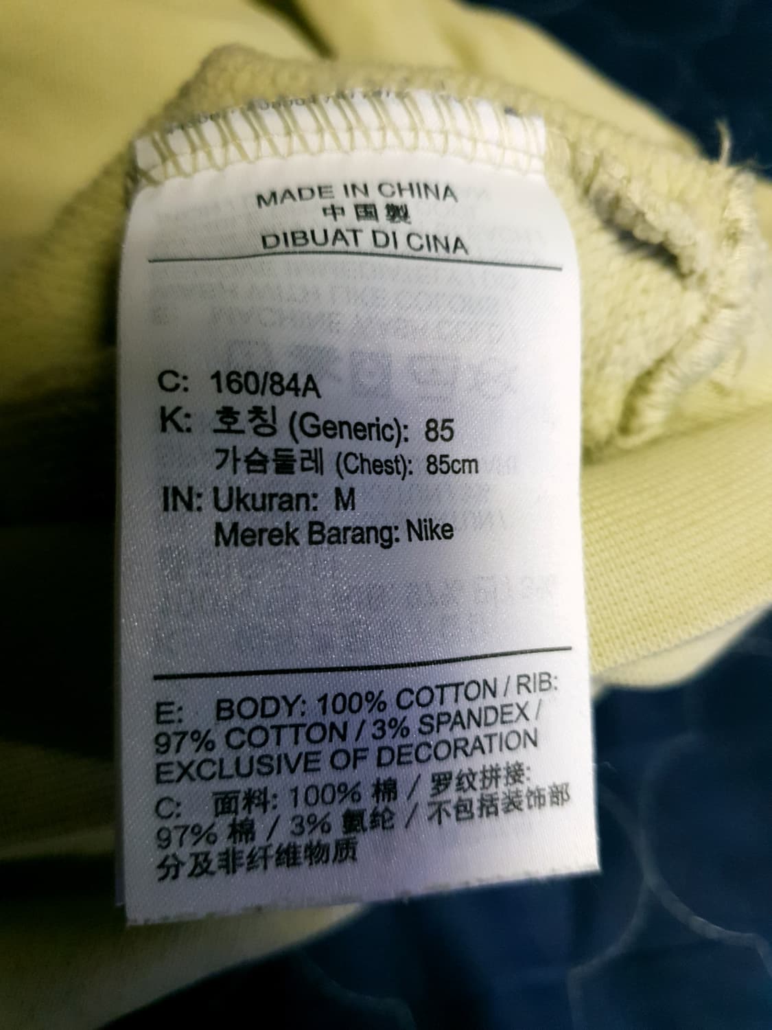 에어조던 패치로고 오버사이즈 에센셜 맨투맨 파스타치오 (M) 상품이미지4