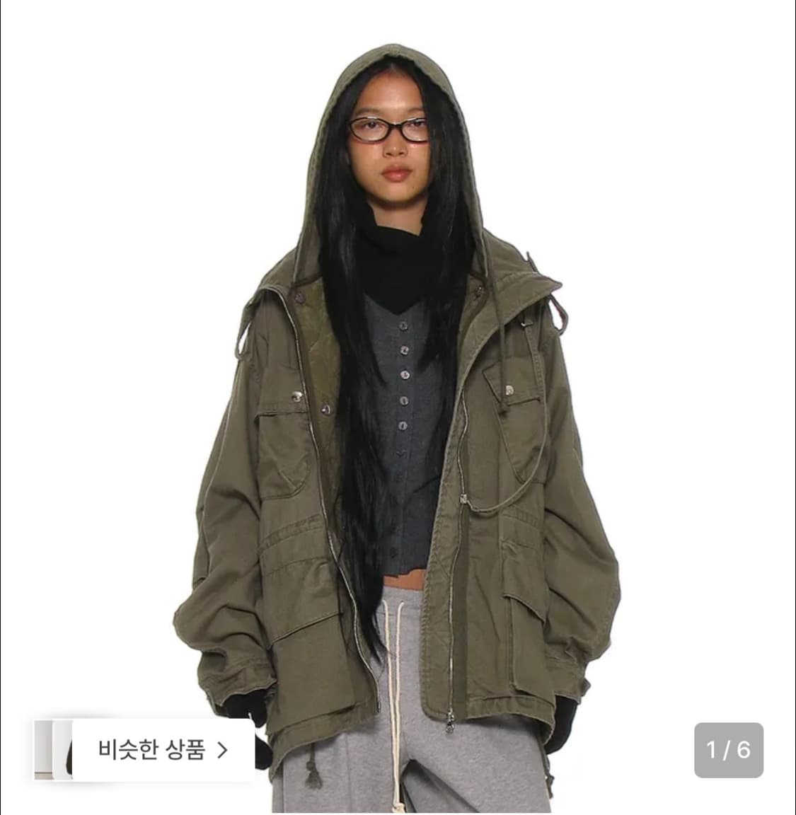 파르티멘토 우먼 2in1 M65 필드자켓 카키 상품이미지1