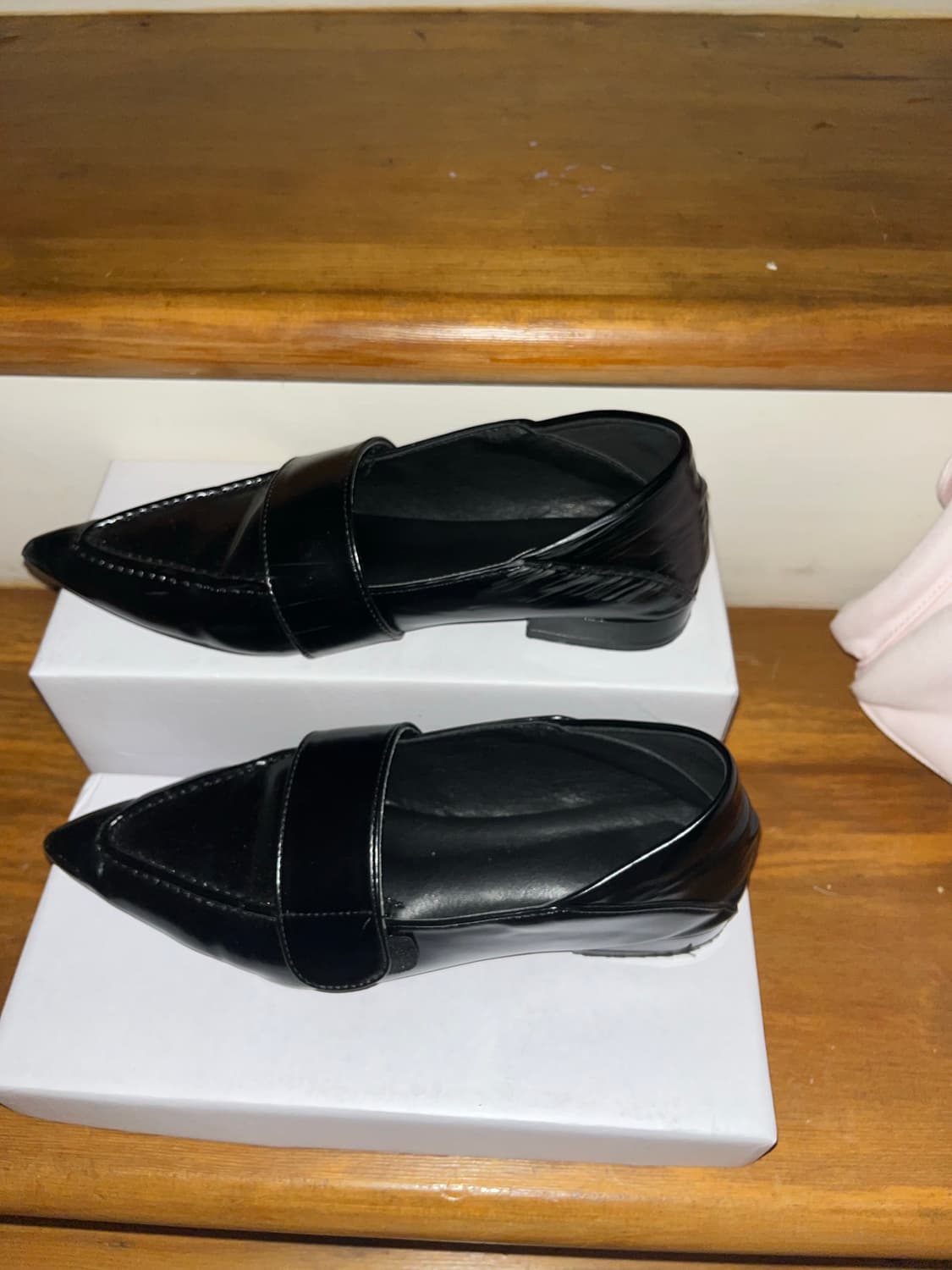 스틸레토 로퍼(뾰족구두) 235 블랙 상품이미지2