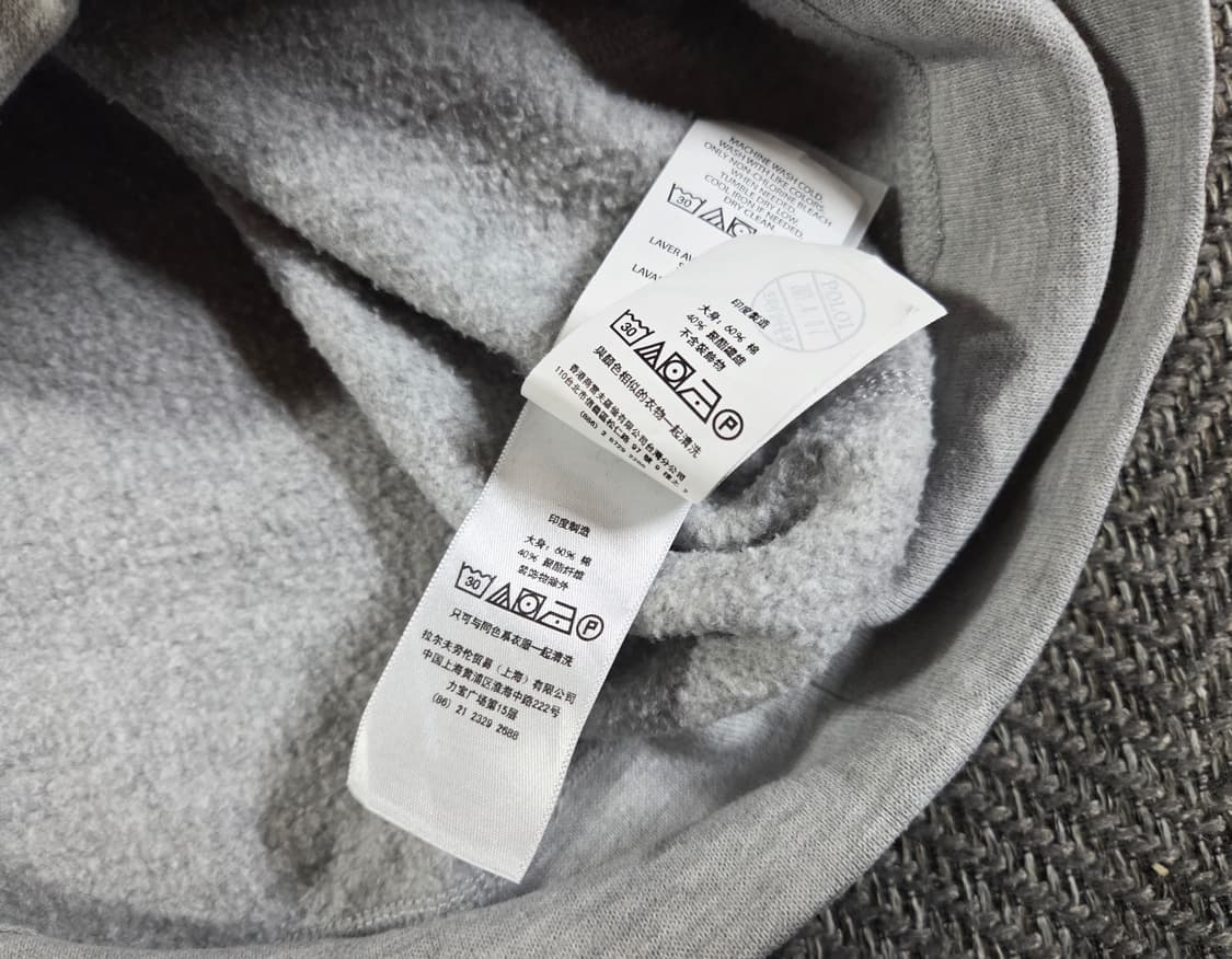 신형 QR 폴로 랄프로렌 포니 스웻셔츠 그레이 럭비 맨투맨
 상품이미지5