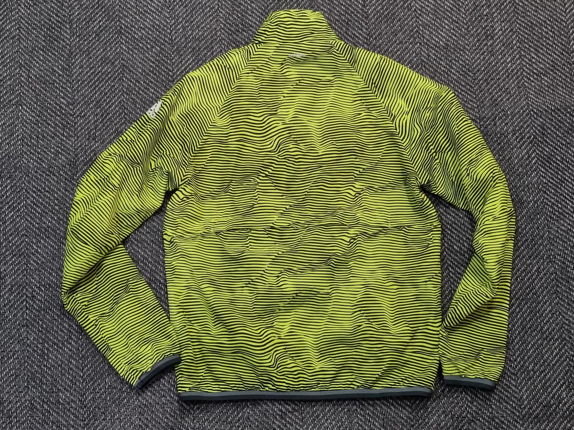 Adidas — 러닝 윈드브레이커 (네온 옐로우 스트라이프) 상품이미지4