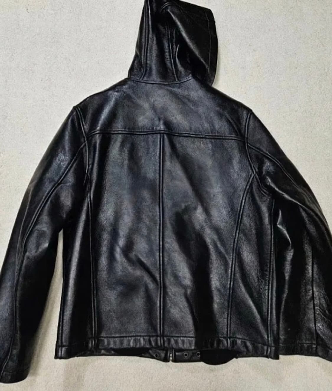 Vintage Lambskin Hoodie Jacket 상품이미지2