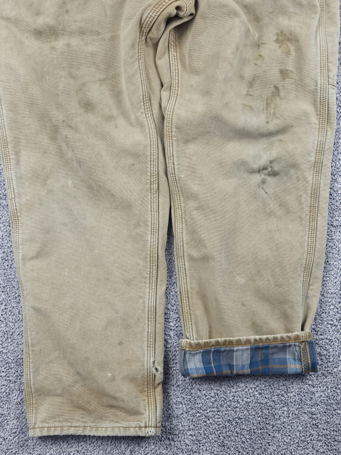 칼하트 헤비 플란넬 캔버스 카펜터 팬츠 ( 34 X 30 )/ 10050 상품이미지6