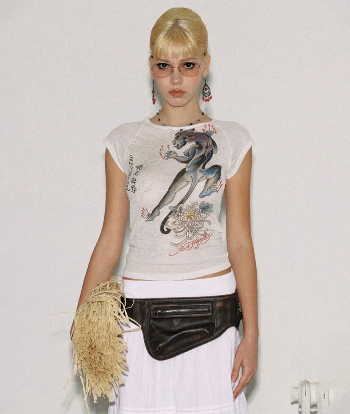 스컬프터 데빌 티셔츠 화이트 상품이미지1