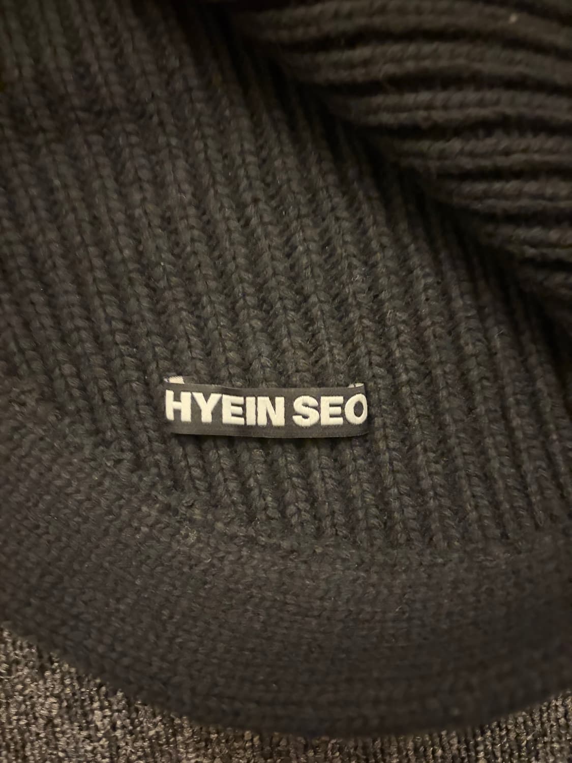 혜인서 울 스누드 블랙 상품이미지2