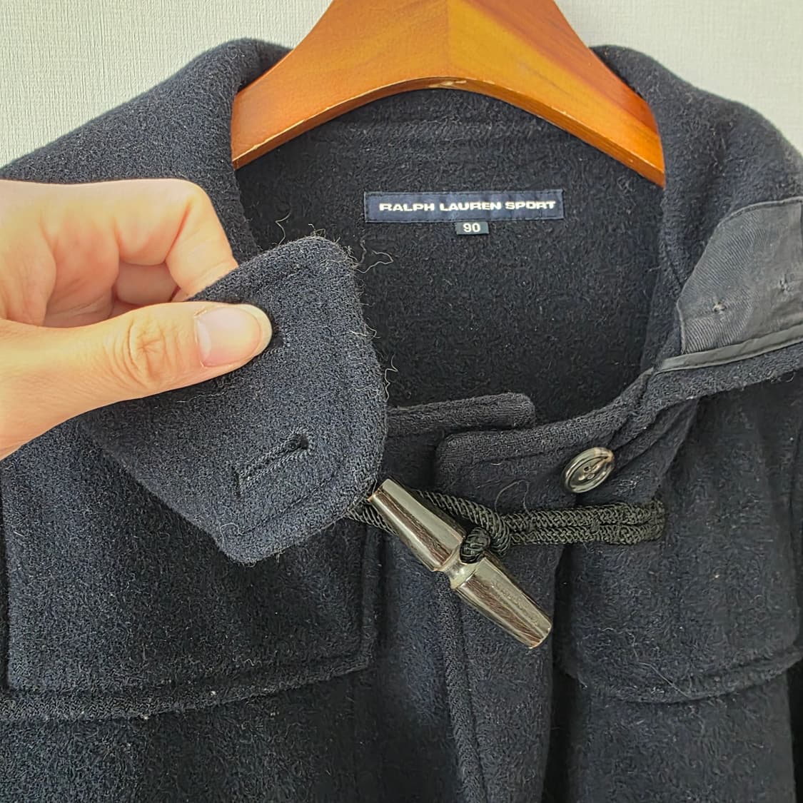 [폴로 랄프로렌 스포츠] 90 딥네이비 더플코트 / 떡볶이 울 코트  상품이미지2
