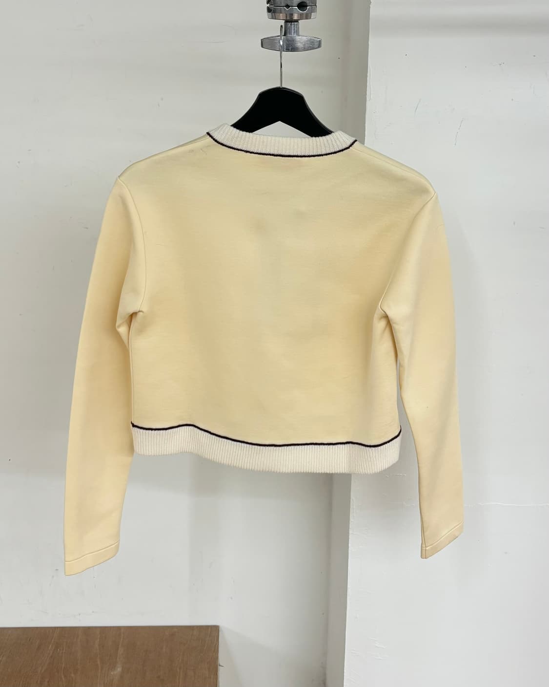 마르니 크림 베이지 크롭 니트 가디건 상품이미지6