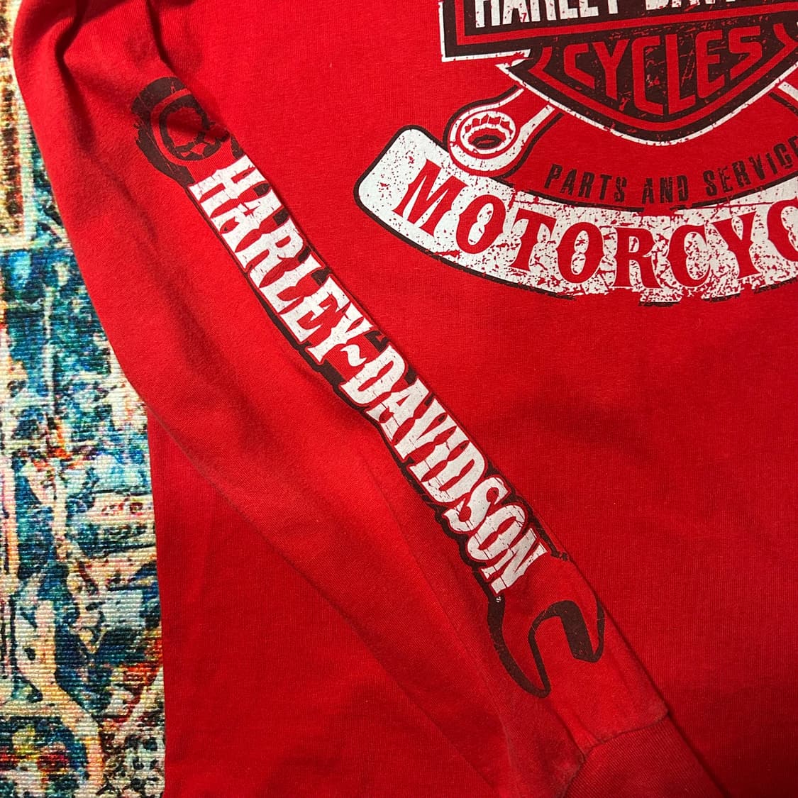 [M] 할리 데이비슨 암레터링 롱슬리브 상품이미지4