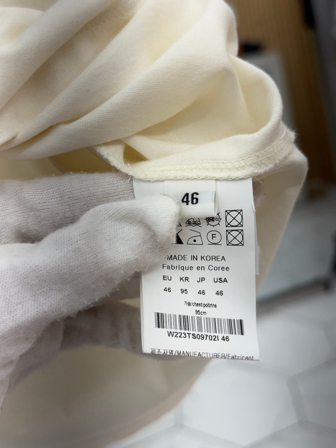 [46] 우영미 퍼지 백로고 반팔티 상품이미지4