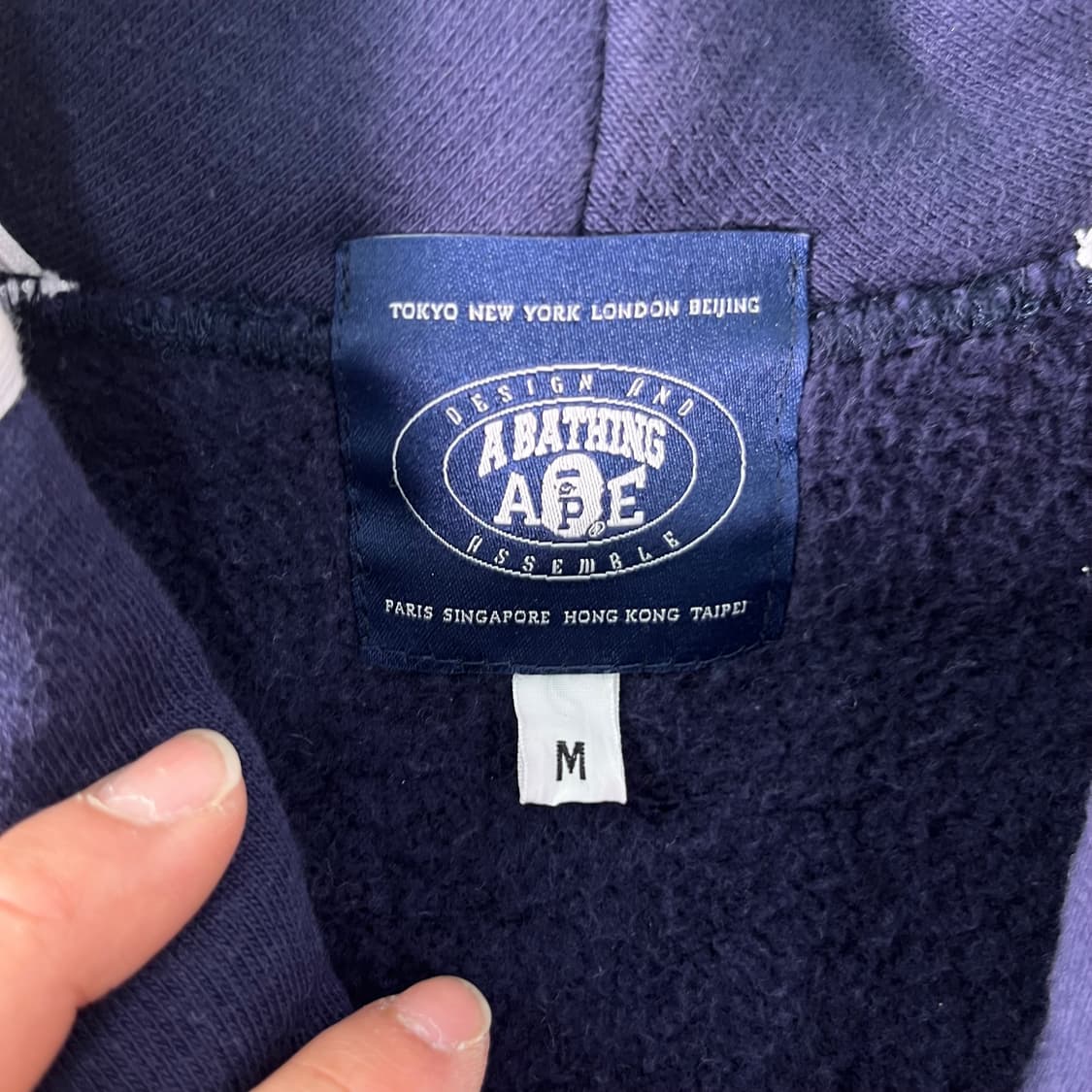 95 베이프 패치워크 숄카라 가디건 상품이미지4