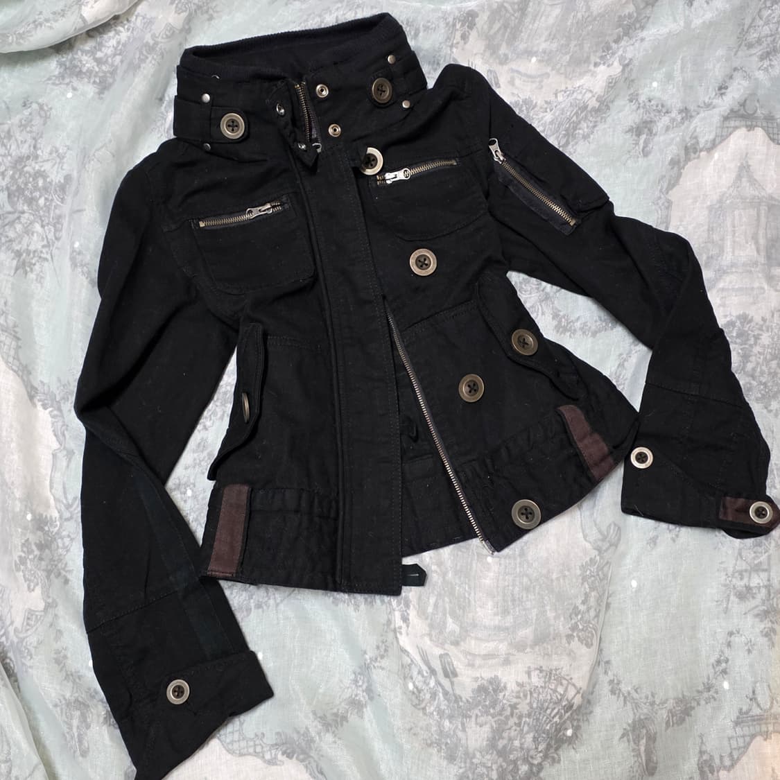 펑크 락시크 후드 버클 투웨이 자켓 집업 y2k 오네갸루 d.i.a 상품이미지1