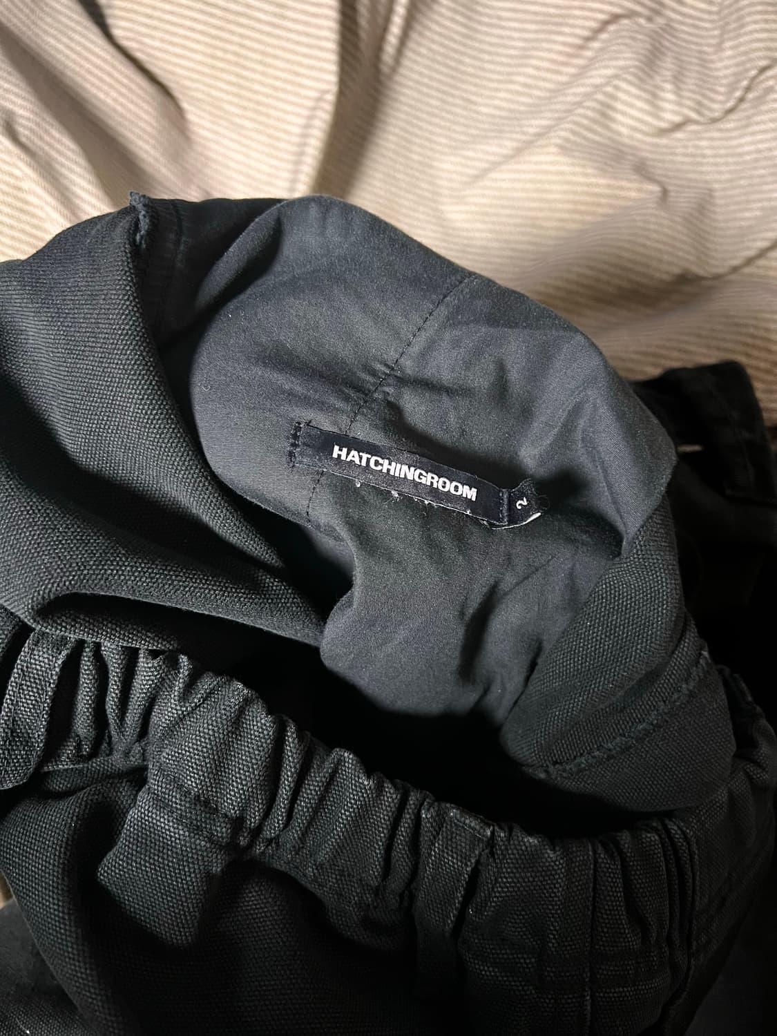 [2] 해칭룸 오버덕 팬츠 워시드 블랙 새상품 상품이미지2